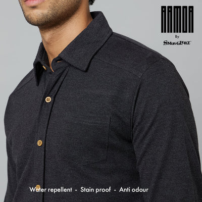Men-ARMOR-Full Sleeve Shirt-Storm-Grey