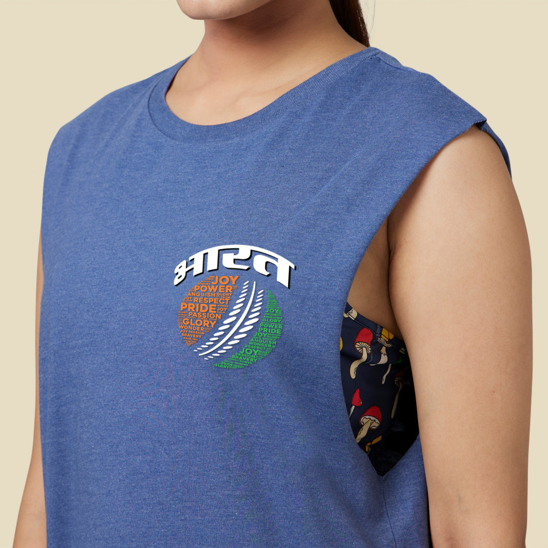 Jeetega India Sleeveless T-Shirt Women's
