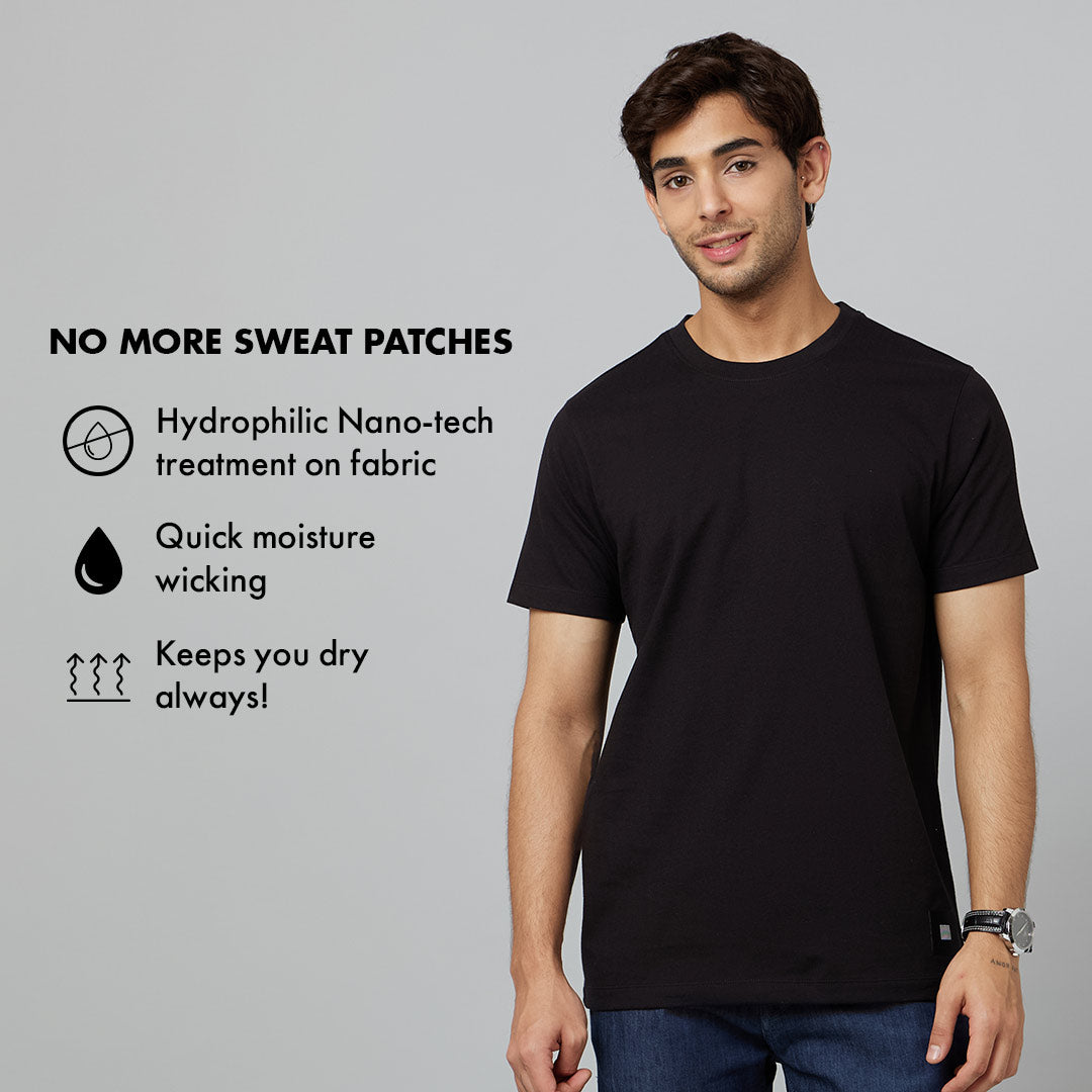 Men's-ARMOR-Crew Neck T-shirt-Infinite Black
