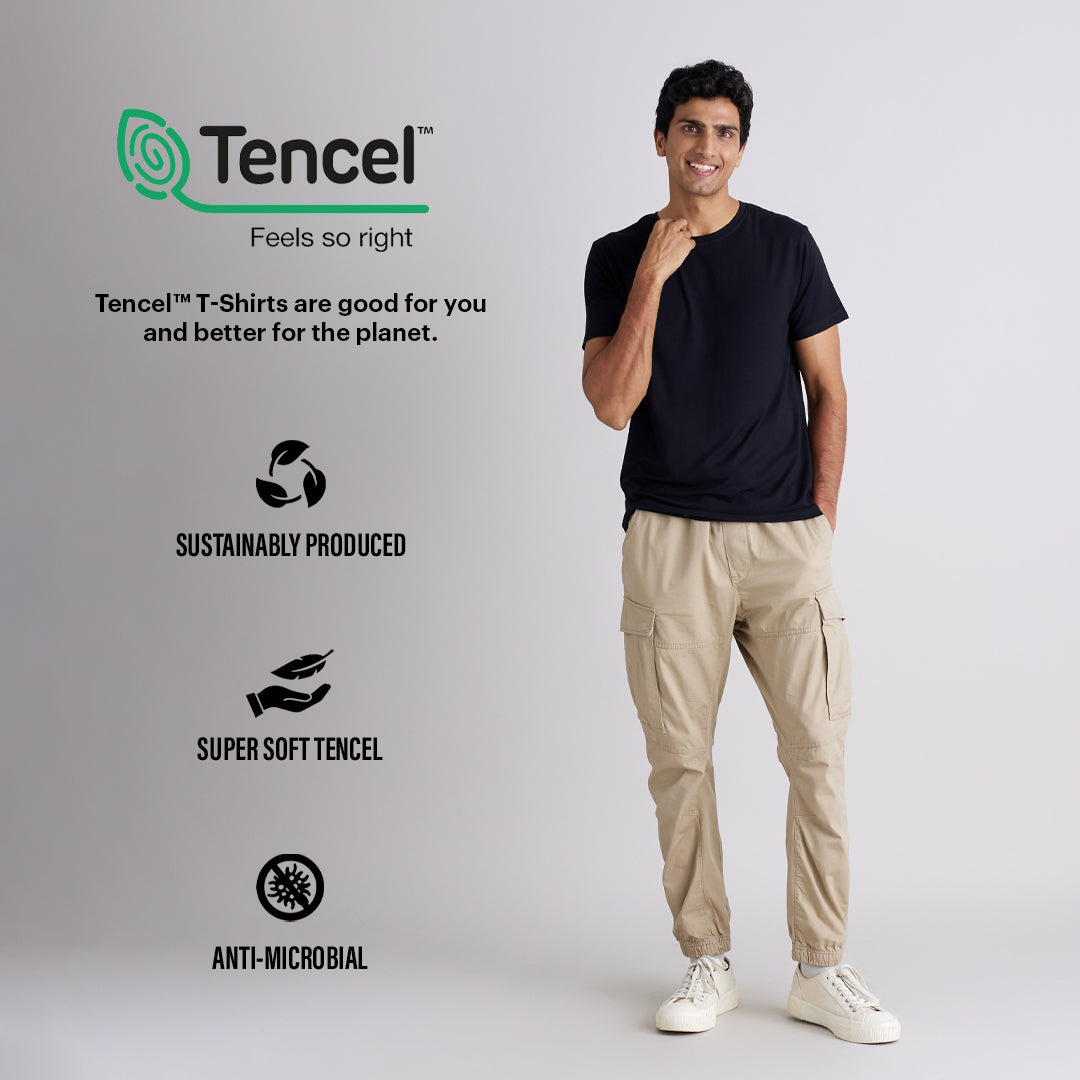 Men's TENCEL™ Modal-Round Neck-Black
