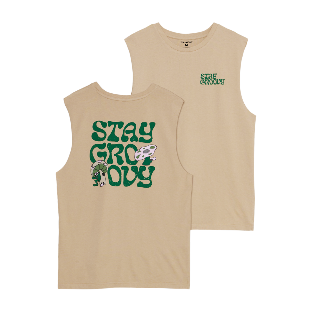 Stay Groovy Women Sleeveless T-Shirt