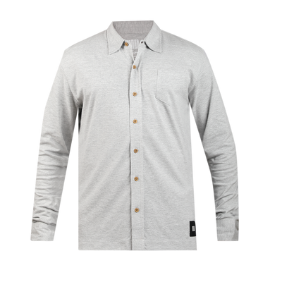 Men's-ARMOR-Full Sleeve Shirt -Cloud Lt.Grey