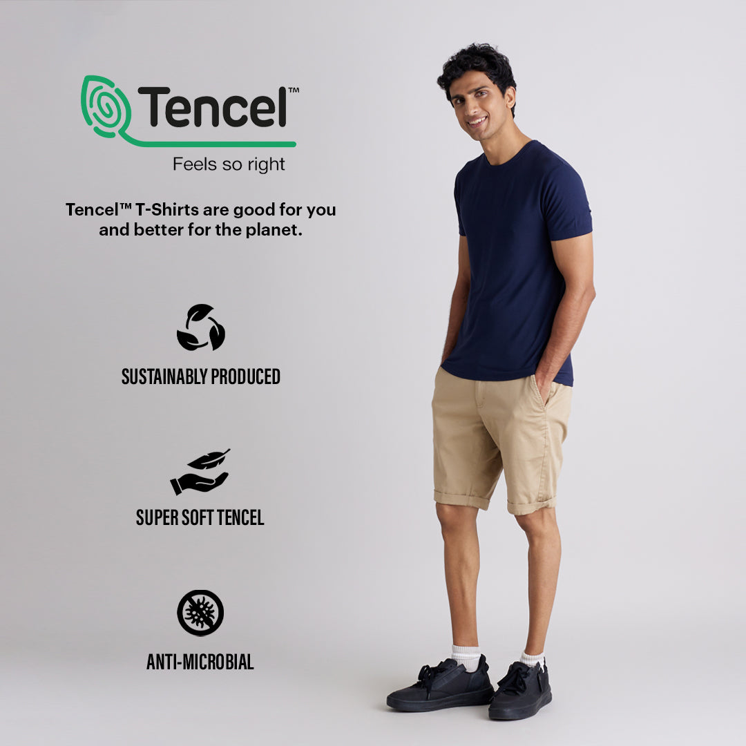 Men's TENCEL™ Modal-Round Neck-Navy Blue