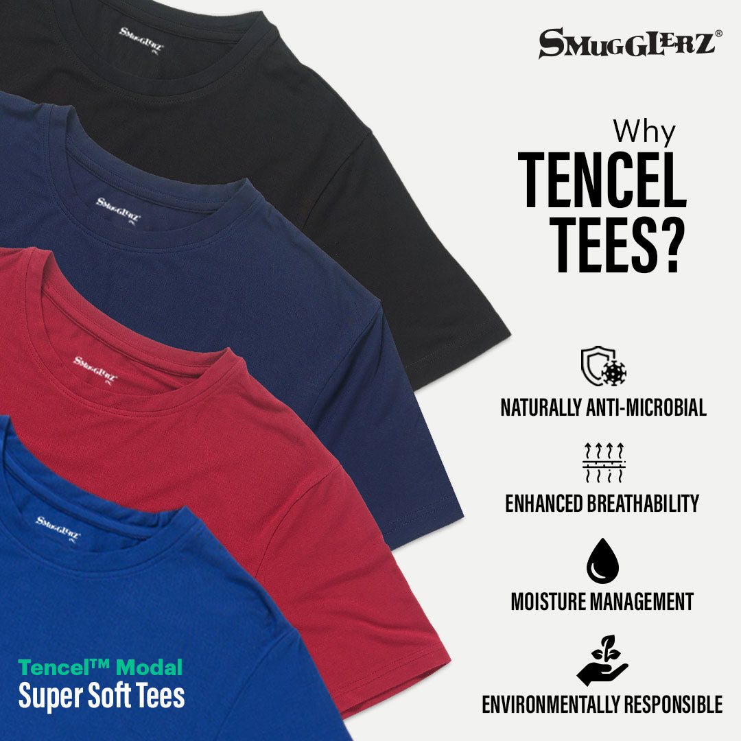 Men's TENCEL™ Modal Round Neck 4pc Pack