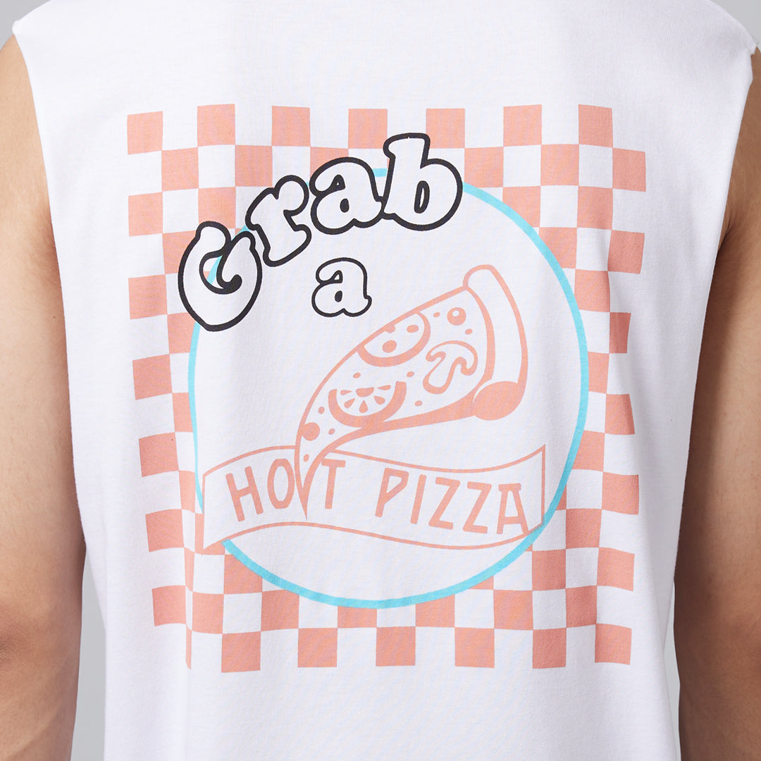 Hot Pizza Mens Sleeveless T-Shirt