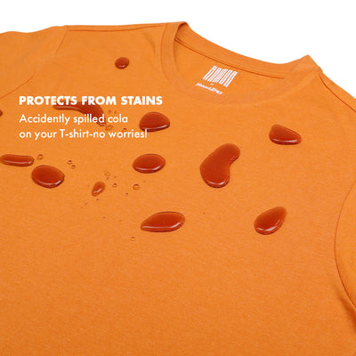 Men's-ARMOR-Crew Neck T-shirt-Orange Marmalade