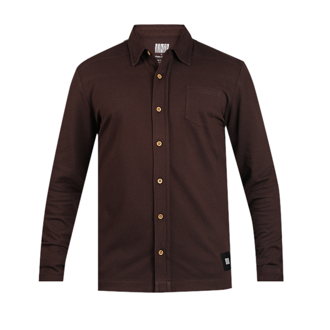 Men's-ARMOR-Full Sleeve Shirt -Coffee Brown