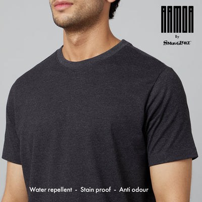Men's-ARMOR-Crew Neck T-shirt-Storm Grey