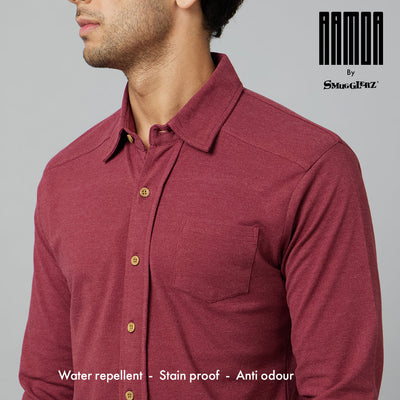 Men-ARMOR-Full Sleeve Shirt-Mars-Red