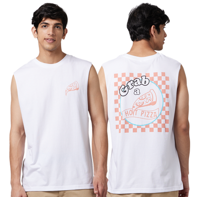 Hot Pizza Mens Sleeveless T-Shirt