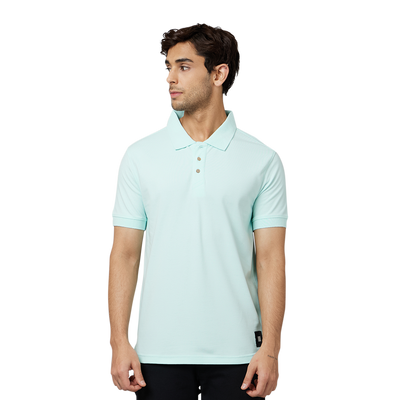 Men's-ARMOR-Polo T-shirt-Mint Blue