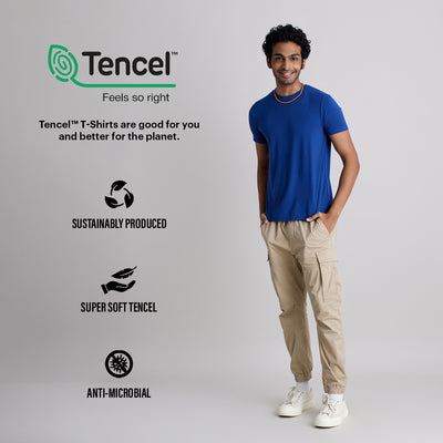 Men's TENCEL™ Modal-Round Neck-Poseidon Blue