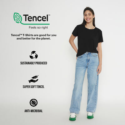 Women's TENCEL™ Modal-Round Neck-Black