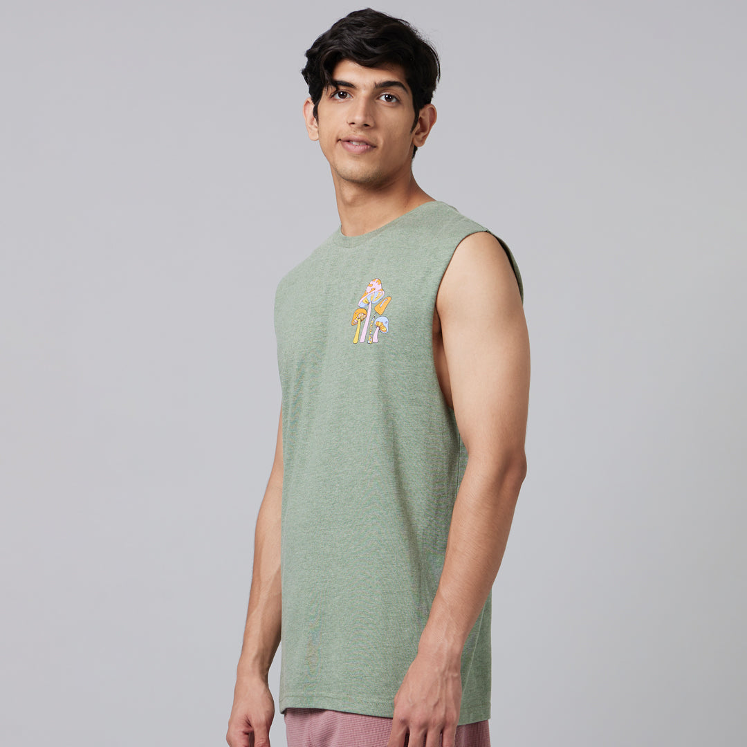 Shrooms Mens Sleeveless T-Shirt