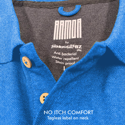 Men's ARMOR Polo T-shirt-Deep Blue