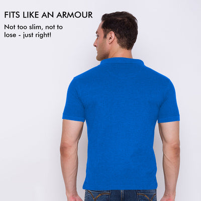 Men's ARMOR Polo T-shirt-Deep Blue