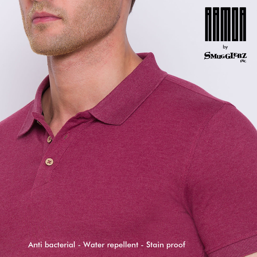 Men's ARMOR Polo T-shirt-Mars Red