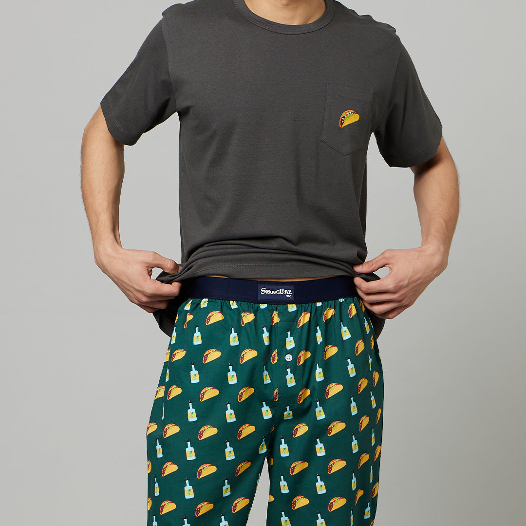 Mens-Taco-Pyjama-Set
