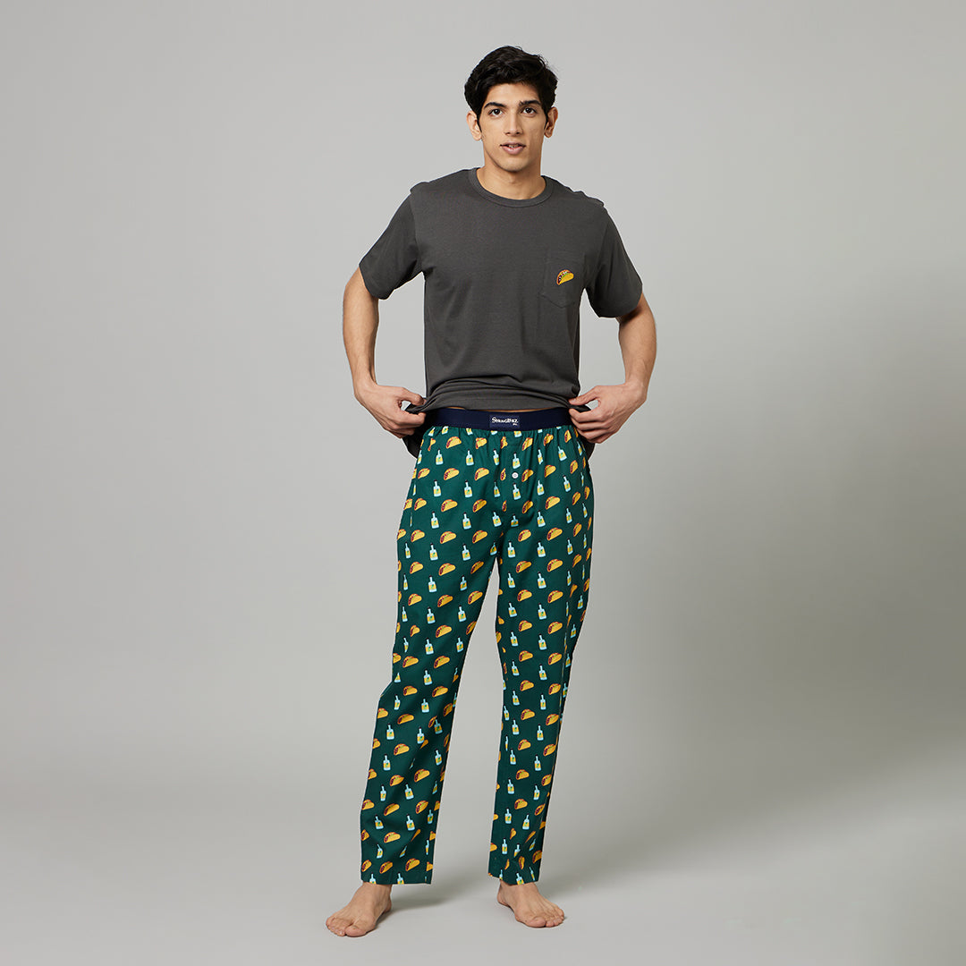 Mens-Taco-Pyjama-Set