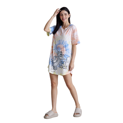 Tom and Jerry™️-GET LOST-SPIRAL-Women's Nightdress