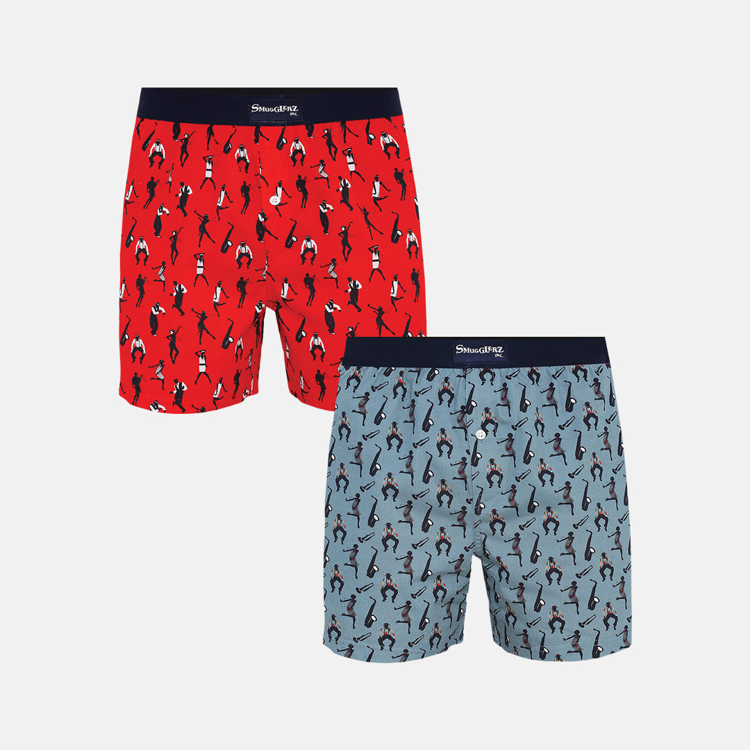 JAZZ PARTY PACK - (Pack of 2 pc Boxers)