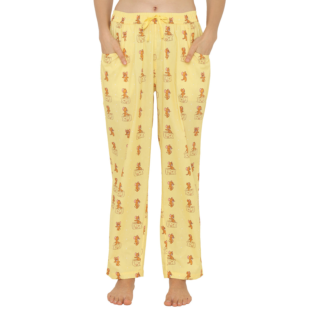Tom & Jerry™️-LET'S GET CHEESY-Women's-Pyjama-Yellow