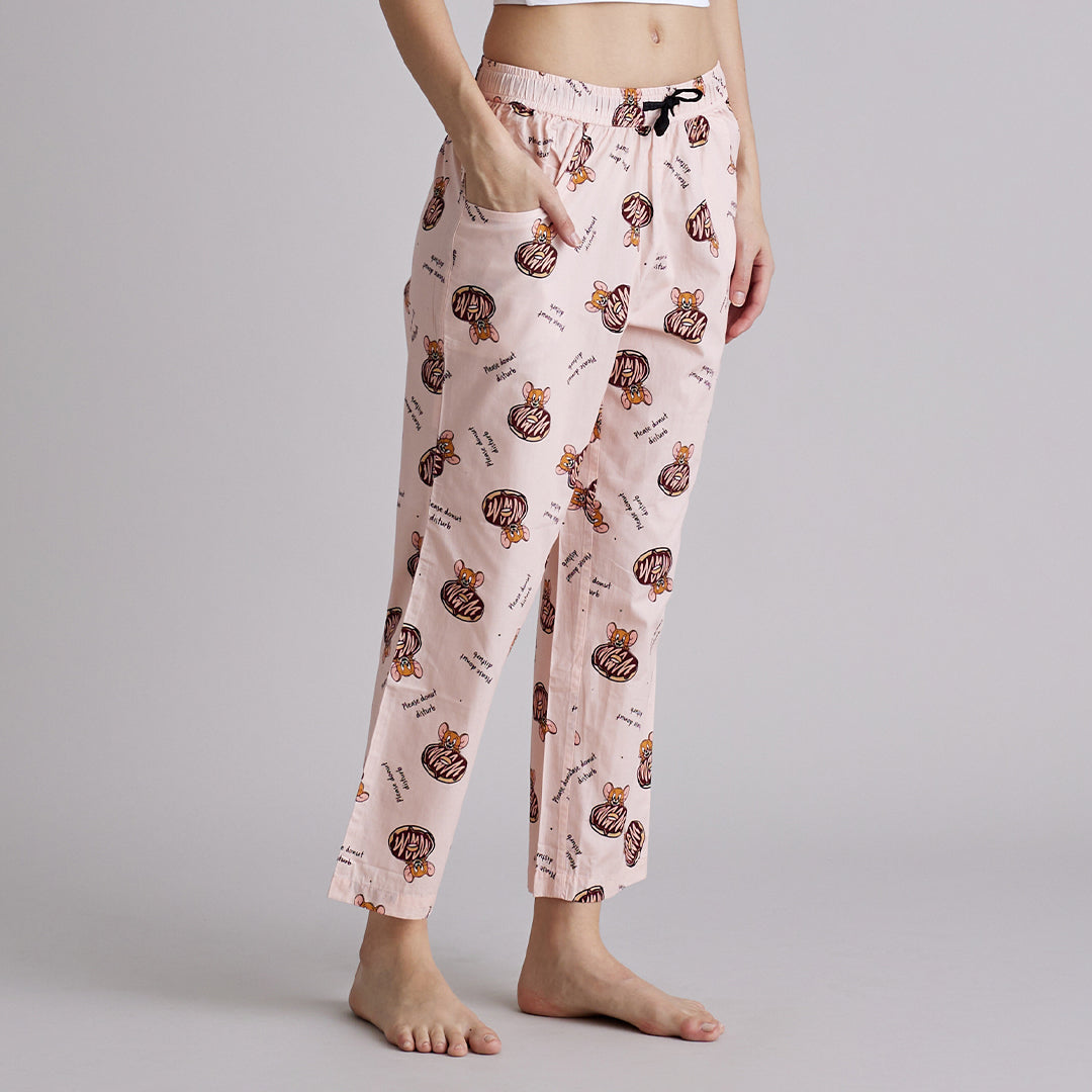Tom & Jerry™️-DONUT DISTURB-Women's Pyjama-Peach
