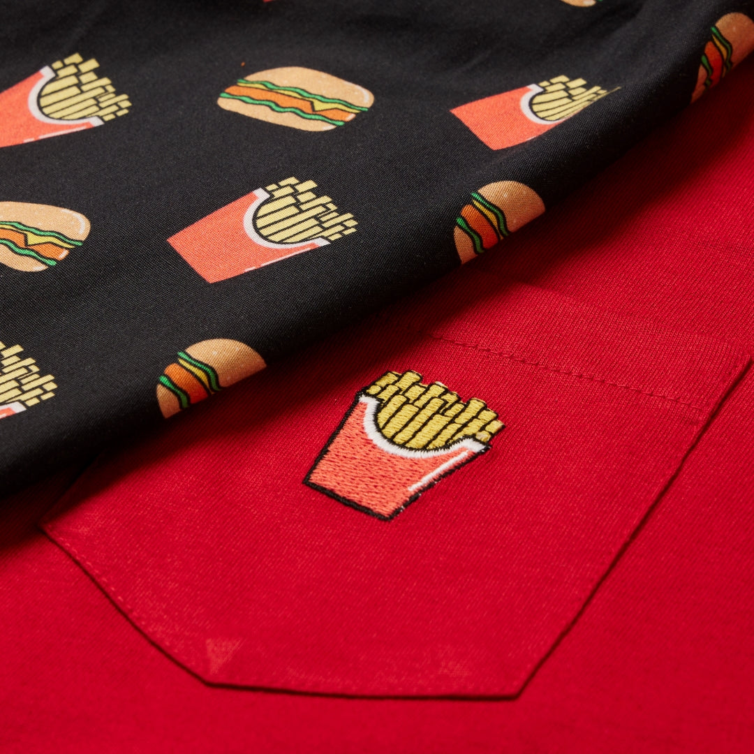 Mens-Burger-Fries-Pyjama-Set
