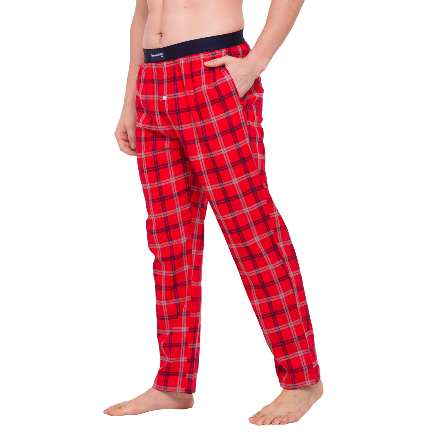 Cheery Red Checks Mens Pajama